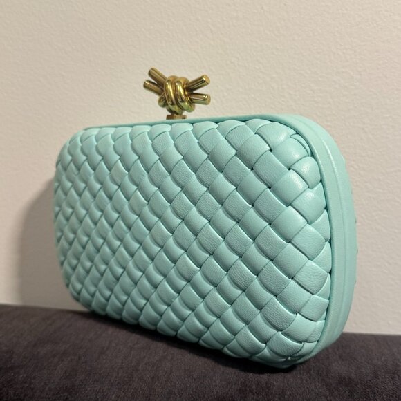 Bottega Veneta Knot Intrecciato Leather Miniaudiere Clutch - Picture 4 of 10